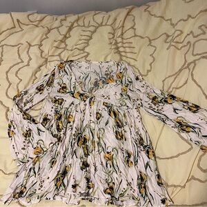 Free People Floral Tunic Dress - M